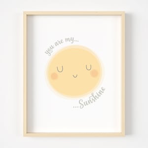 Impression de chambre d&#39;enfant You Are My Sunshine : décoration de chambre d&#39;enfant non sexiste
