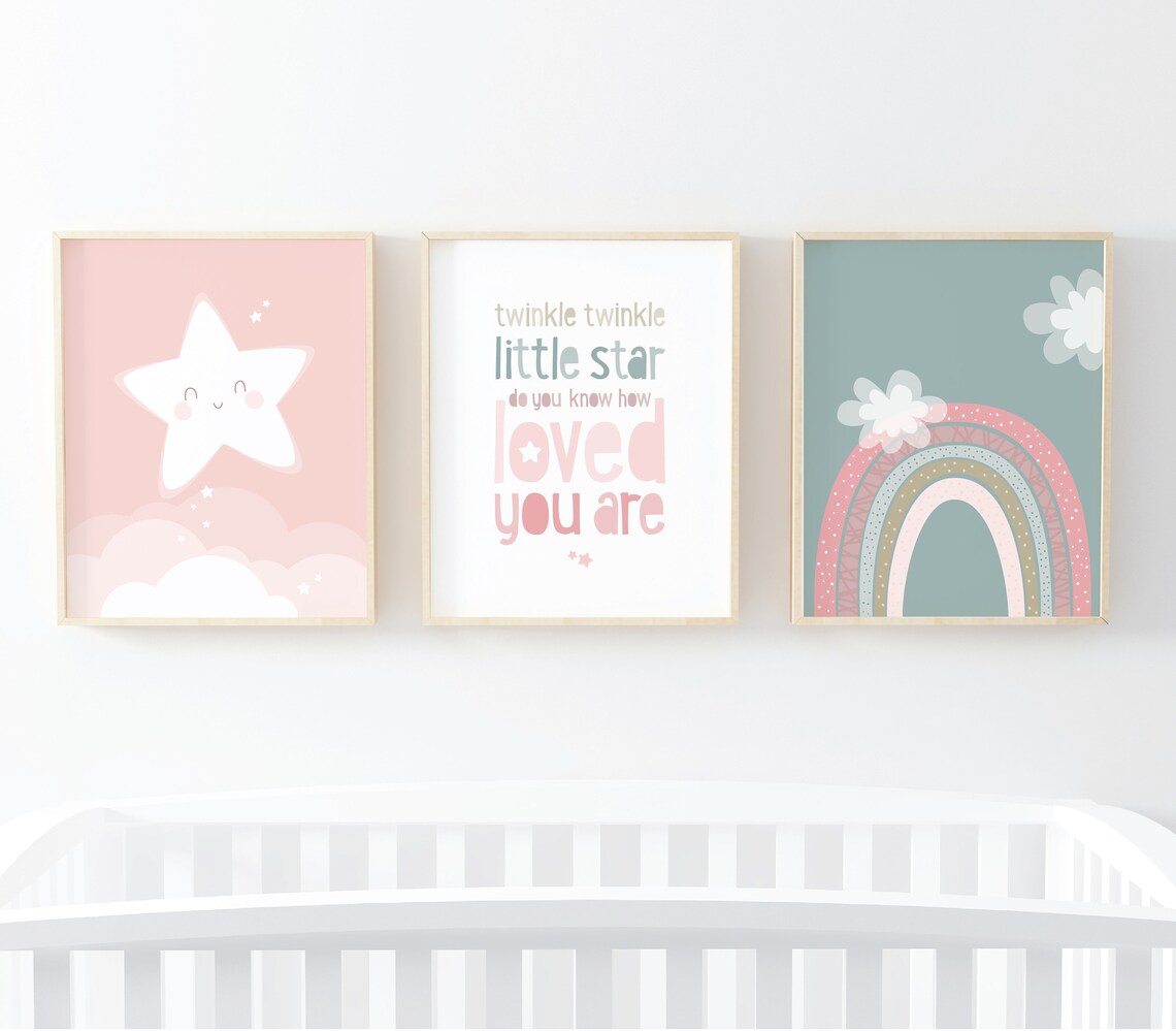 Girls Nursery Decor Nursery Wall Art Girls Nursery Prints - Etsy
