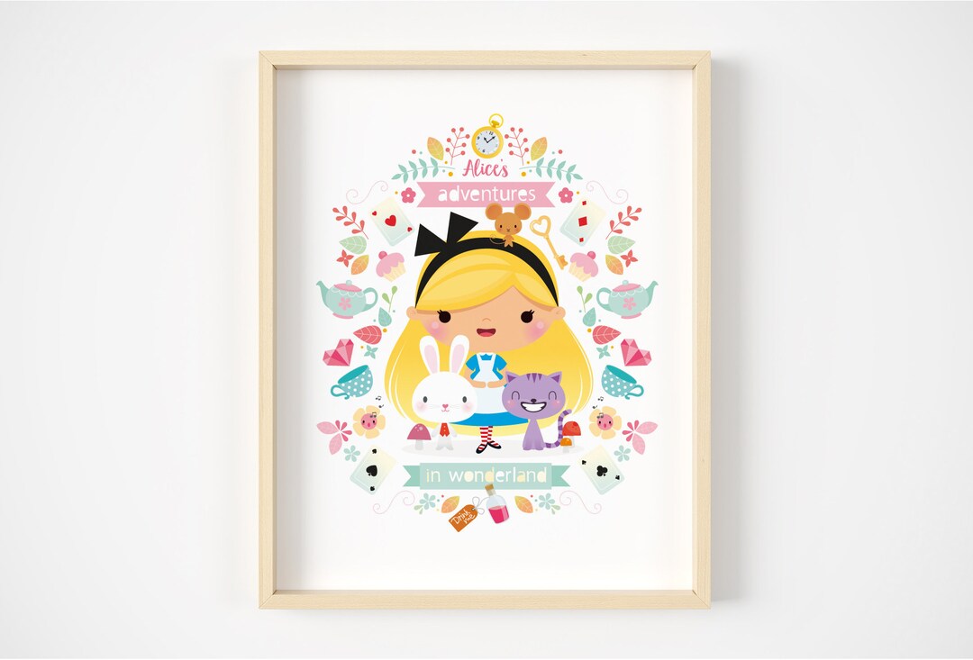Alice in Wonderland Nursery Print: Girls Room Decor - Etsy