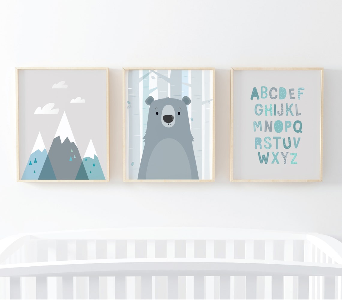 Nursery Wall Art Baby Boy Nursery Wall Decor Nursery Decor - Etsy