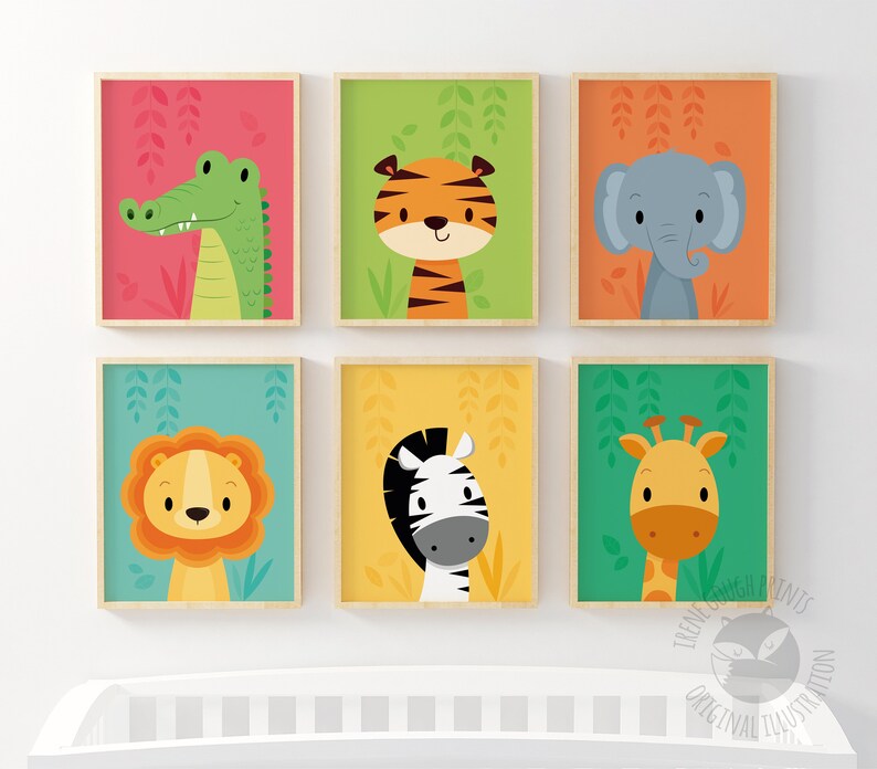 Kids Wall Art Nursery Wall Art Colourful Nursery Prints Etsy