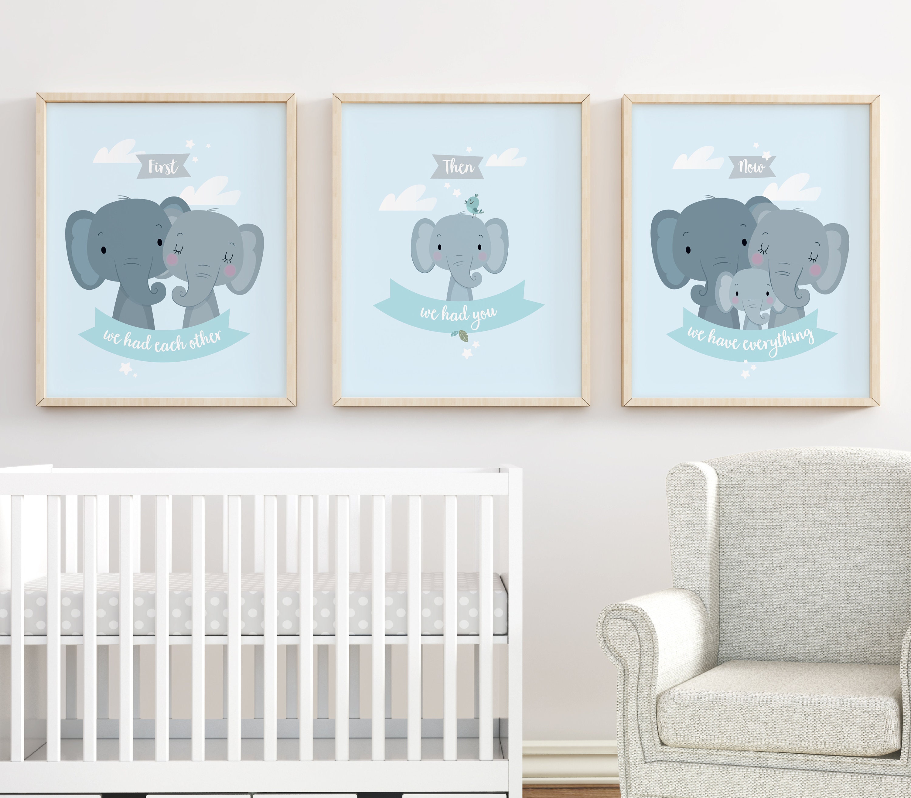 Nursery wall art boy Nursery decor First we had each other | Etsy