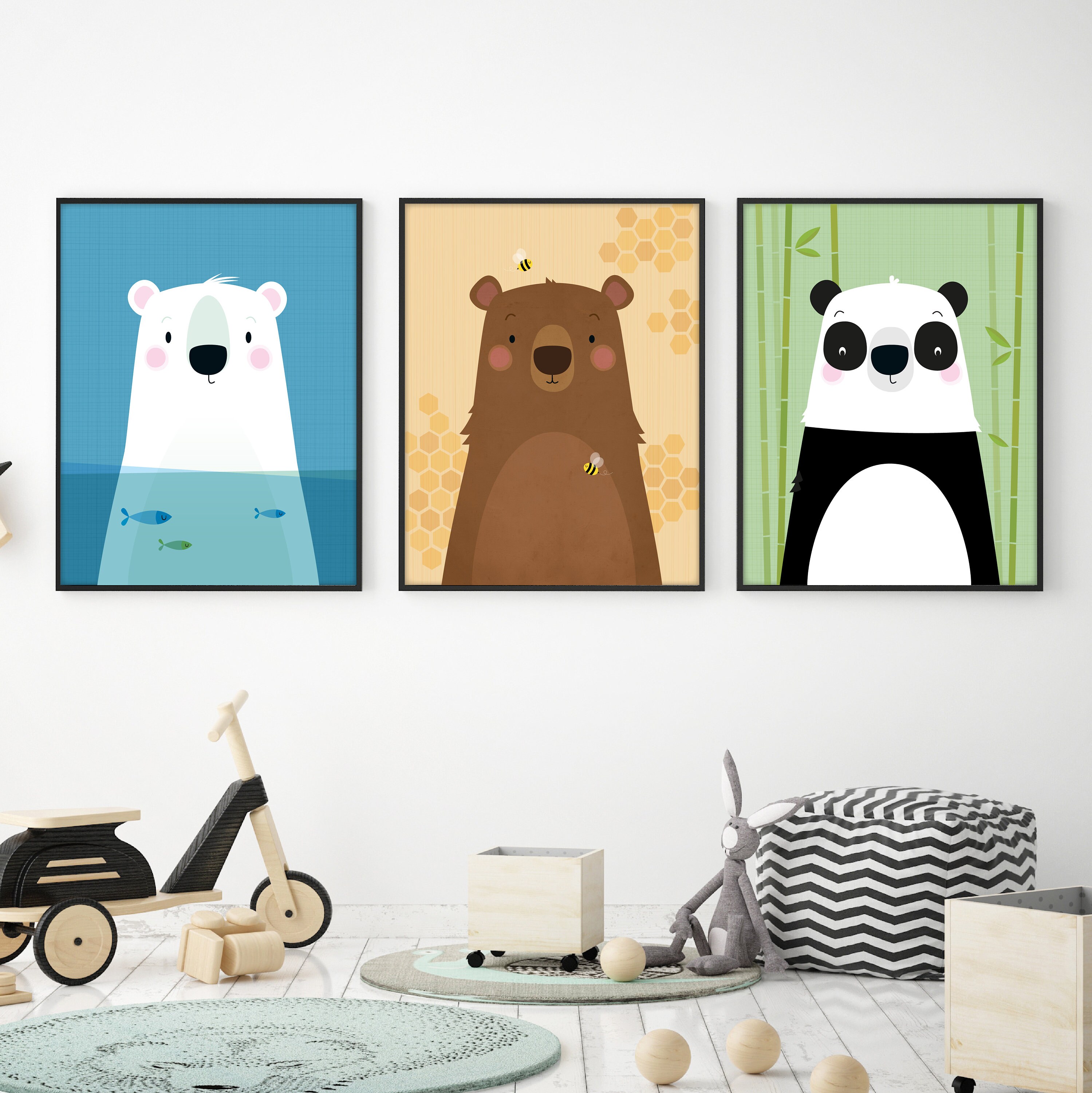 Nursery wall art Nursery prints Kids wall art Nursery Etsy