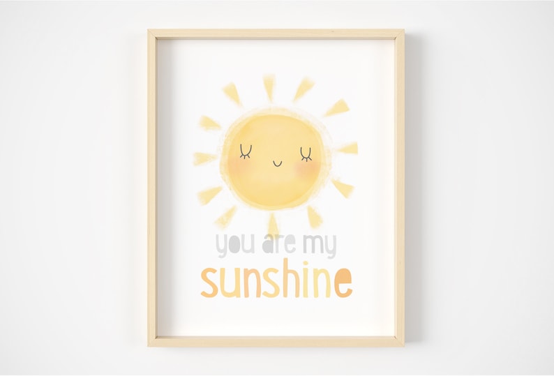 Usted Es Mi Sol Arte De La Pared De La Guarderia Decoracion Etsy