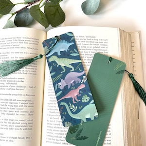 Dinosaur Bookmark with Tassel: Book Lover Gift