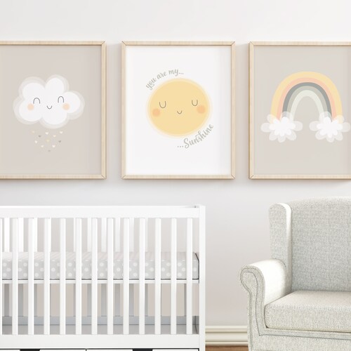 Set of 4 Wall Art Safari Nursery Baby Animal Prints Etsy
