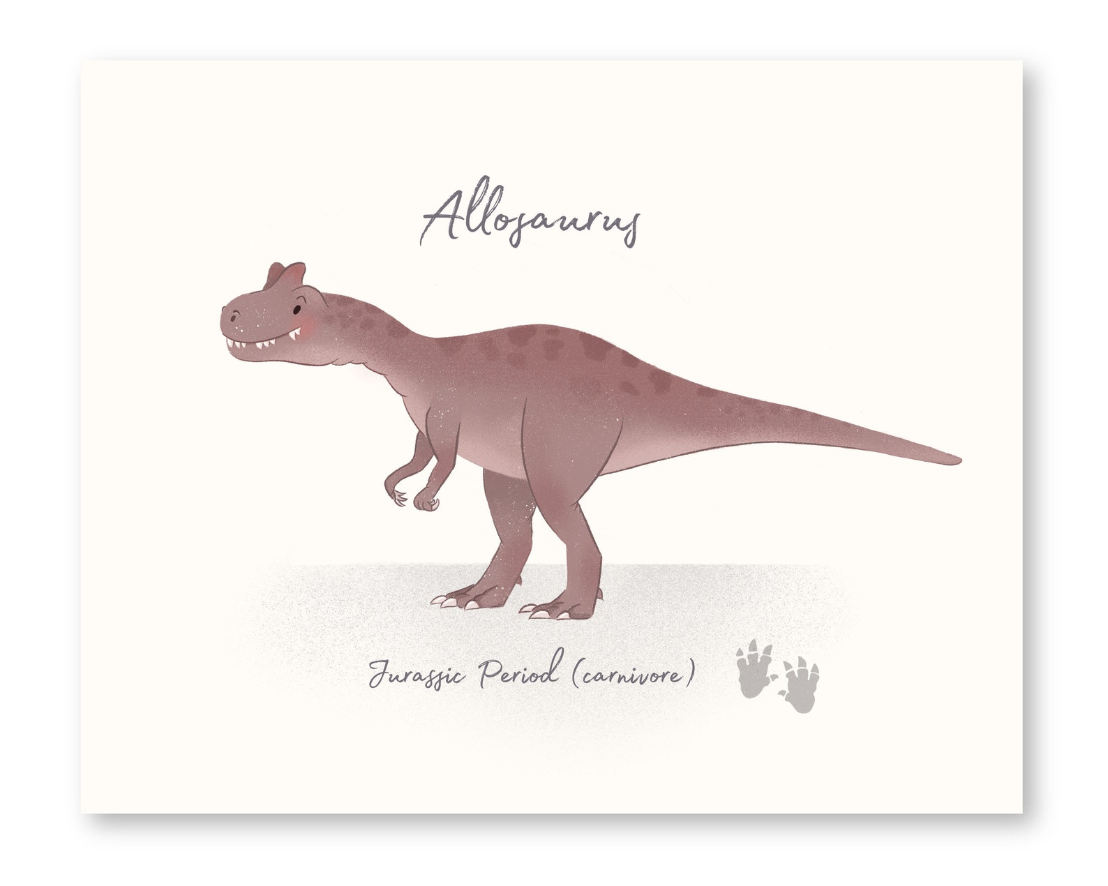 Set of 6 Dinosaur Nursery Prints Nursery Wall Art Dinosaur | Etsy