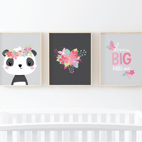 Nursery Prints Nursery Wall Art Safari Nursery Decor Set of Etsy