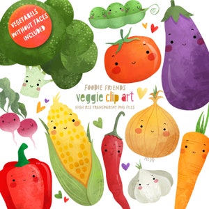 Clip Art végétal, utilisation commerciale, haute résolution, Png Clipart, nourriture, éléments de scrapbooking, collection d’images clipart, clipart biologique, végétarien