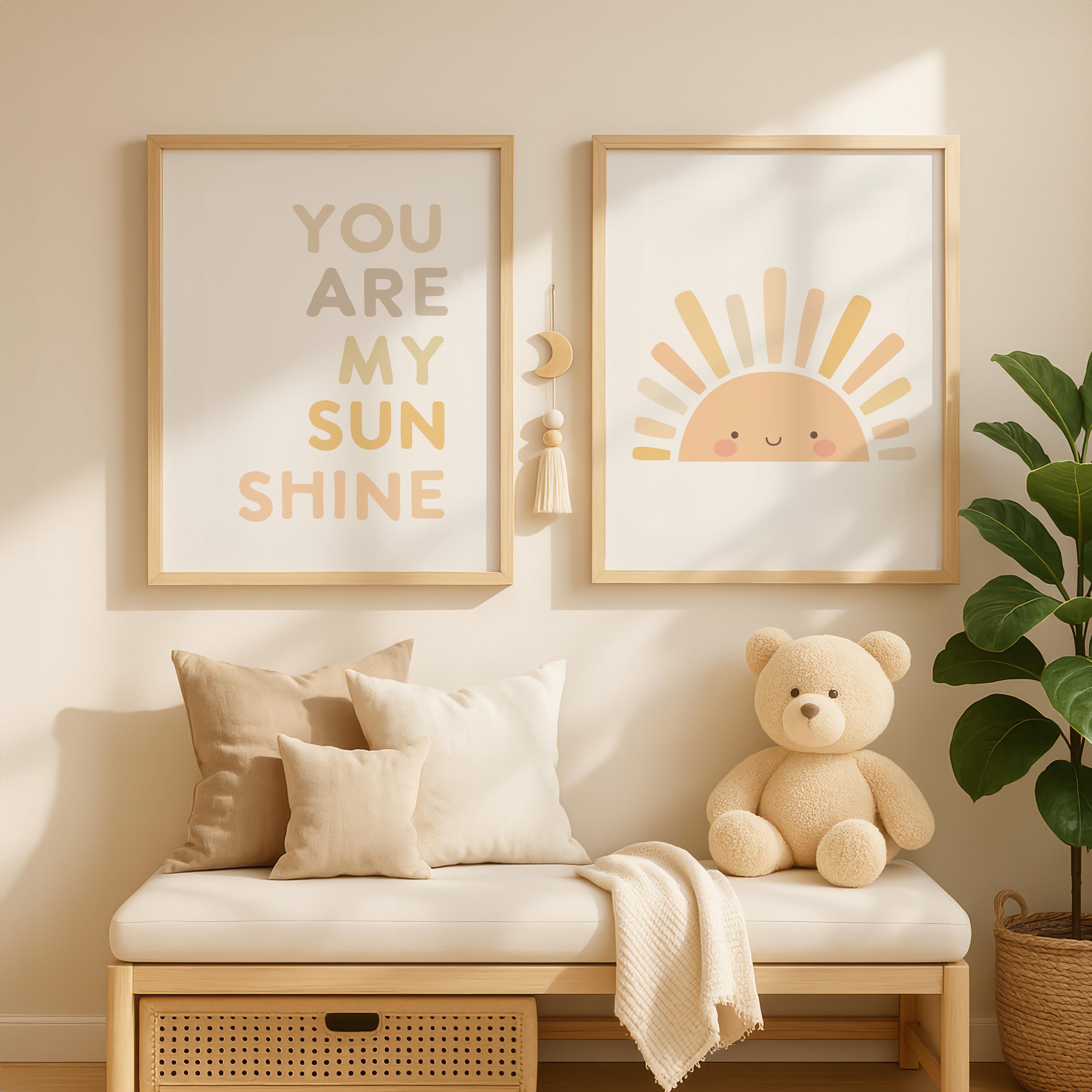 You Are My Sunshine, Nursery Print, Nursery Wall Art, Boho Nursery ...
