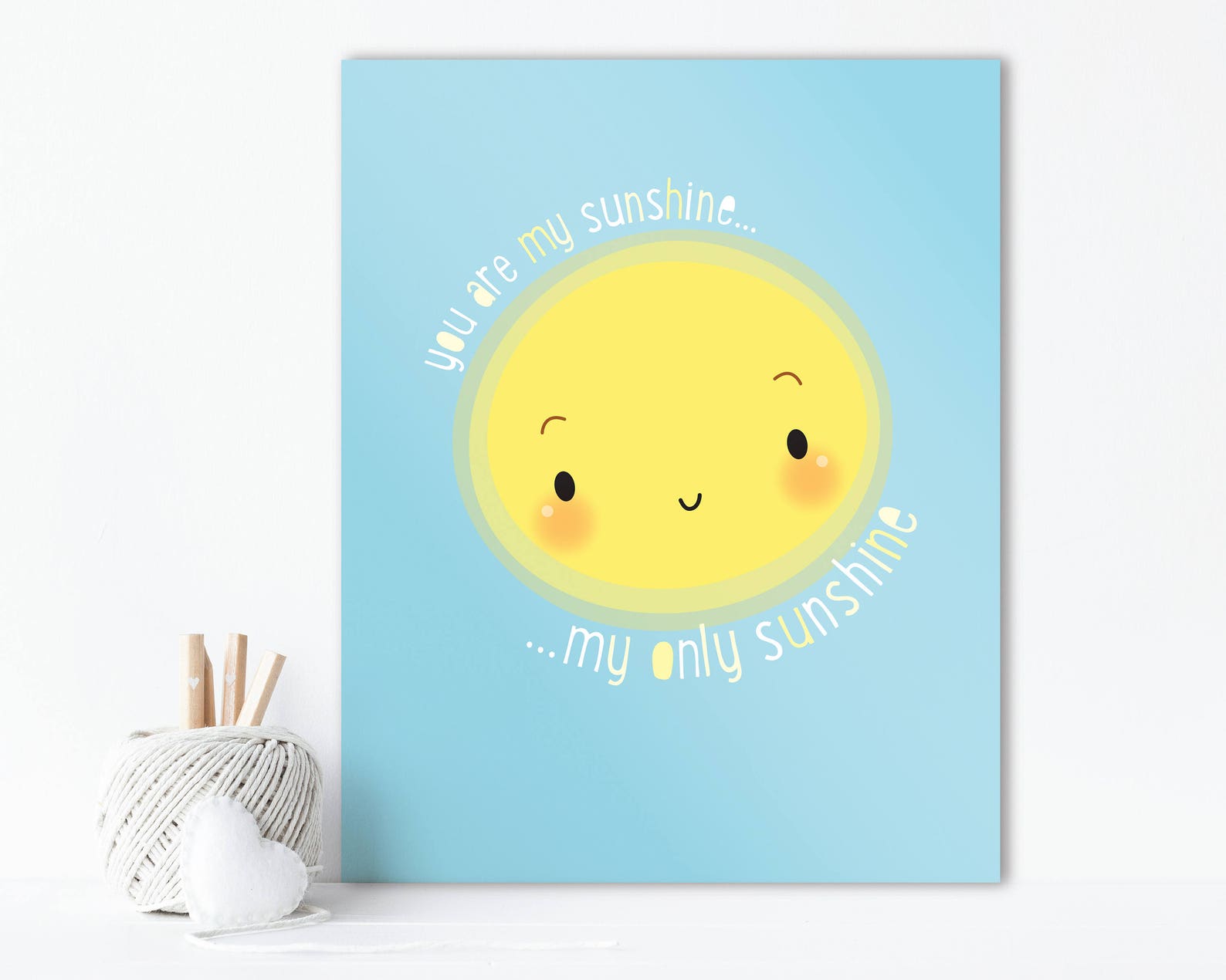 You Are My Sunshine Nursery Wall Art Baby Nursery Decor Etsy