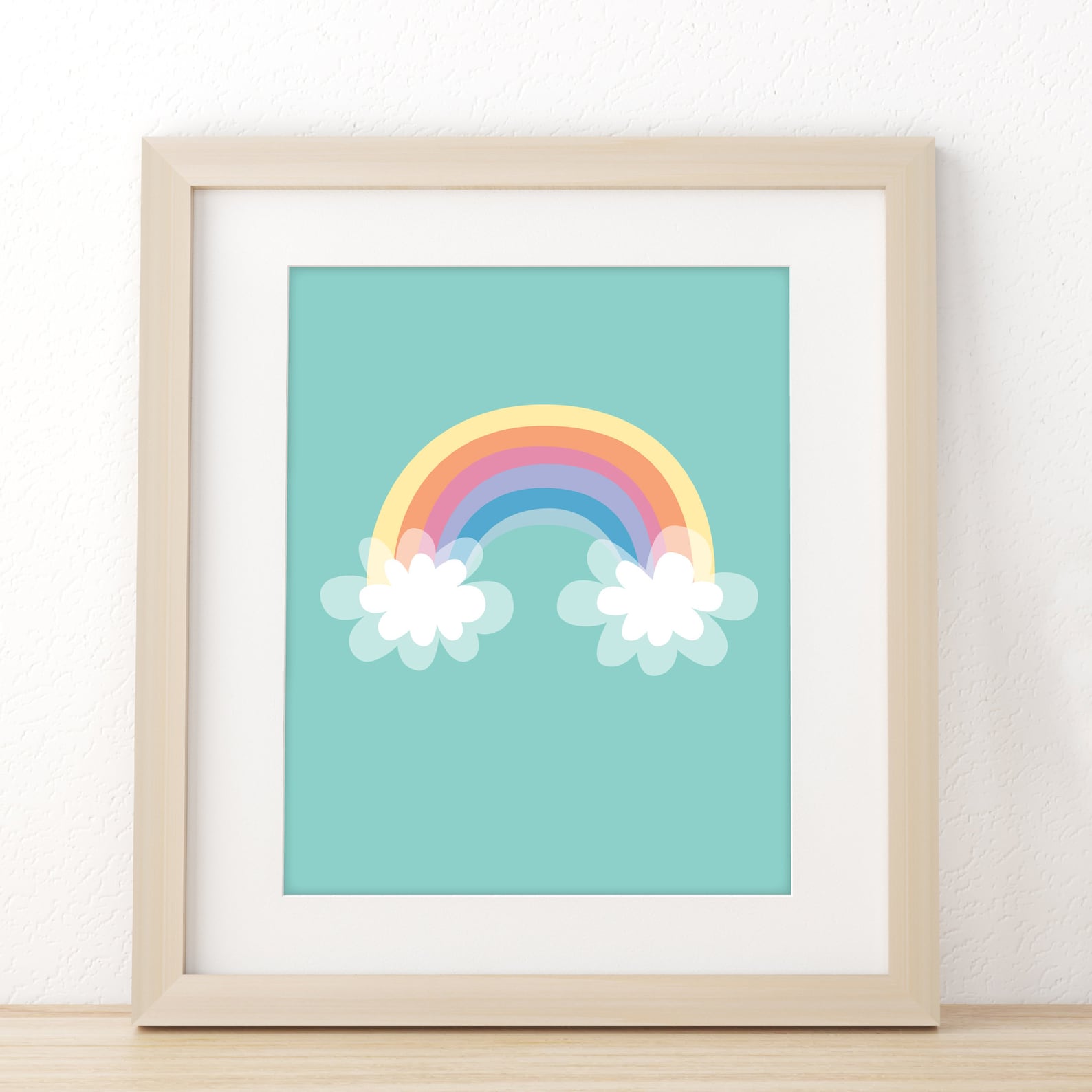 Nursery Wall Art, Nursery Decor Cloud, Set of 3 Prints, Nursery Print