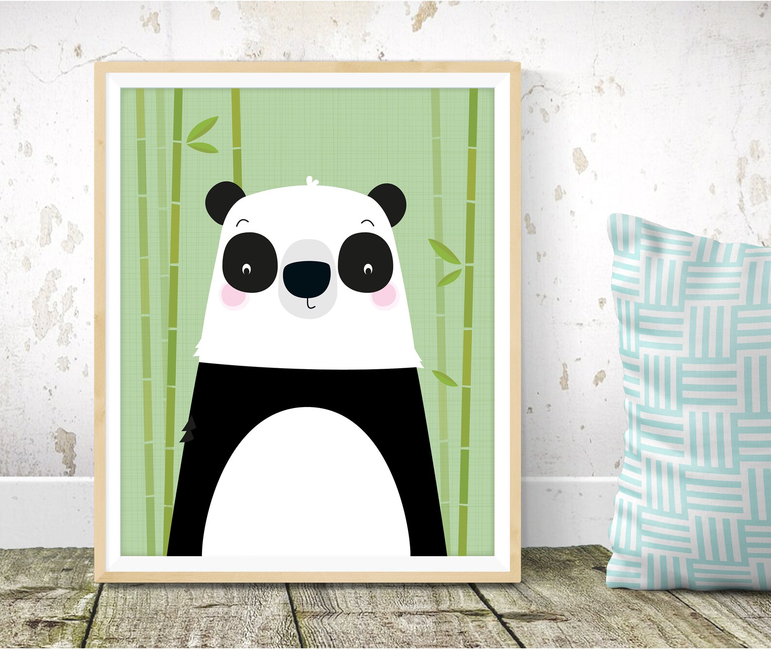Panda Nursery wall art Panda print nursery print kids wall | Etsy