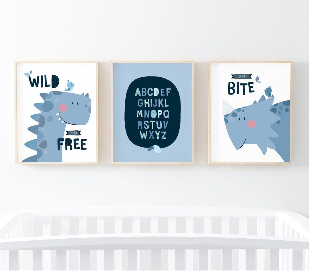 Dinosaur Wall Art Dinosaur Decor Nursery Wall Art Nursery - Etsy
