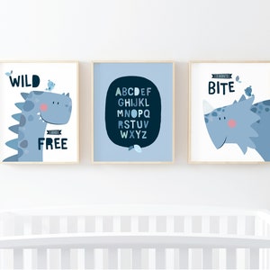 Dinosaur Wall Art, Dinosaur Decor, Nursery wall art, Nursery prints, Boys wall art, Nursery art print, Boys Nursery art, Dinosaur Nursery