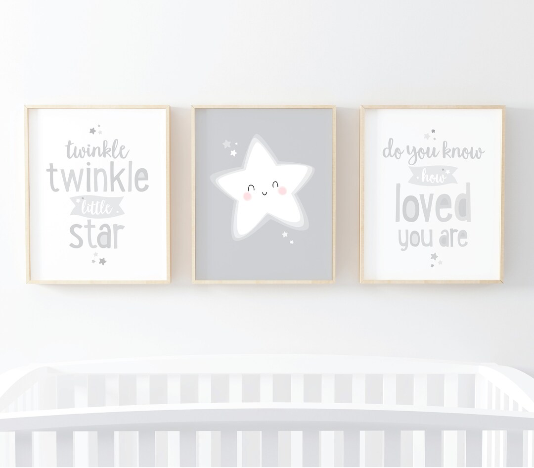 Twinkle Twinkle Little Star Print, Nursery Wall Art, Nursery Quote ...