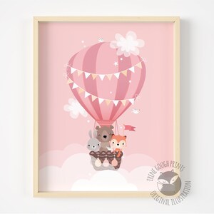 Girls Nursery Wall Art, Set of Prints, New Baby Girl Gift, Pink Nursery ...