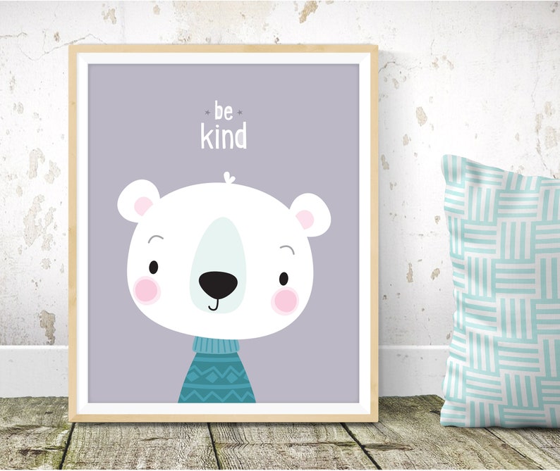 Animal nursery prints nursery wall art set of 3 kids wall image 3