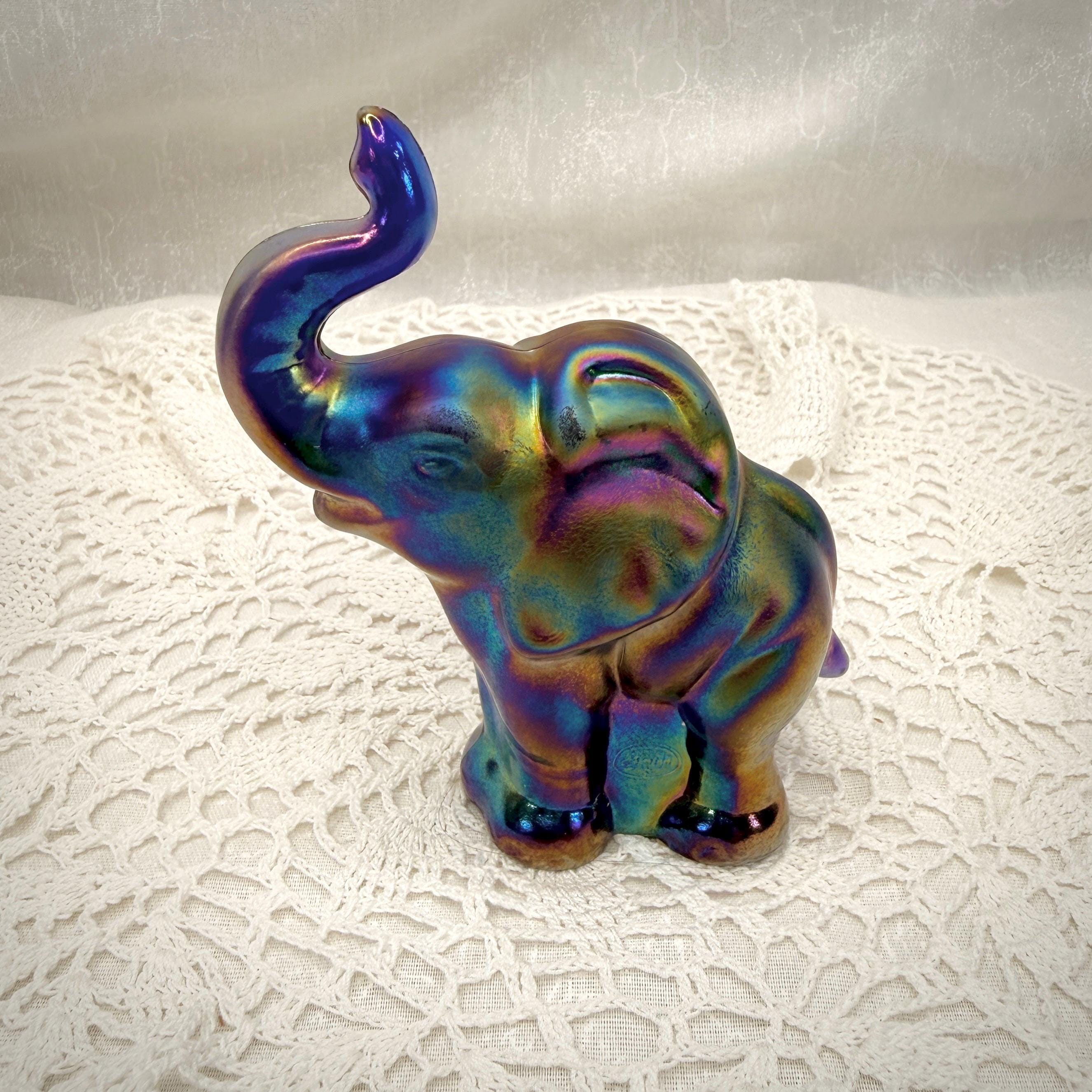 Fenton Elephant Blue - Etsy