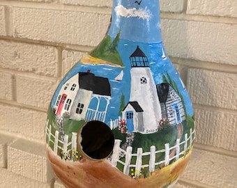 Seaside Birdhouse Gourd