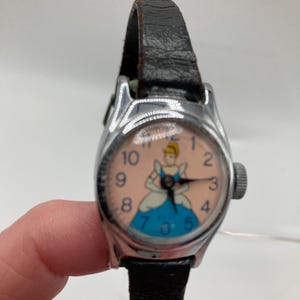 Vintage 1960's Cinderella Watch With VTG Leather Band Sets Vintage 1960's Cinderella Watch With VTG Leather Band Sets