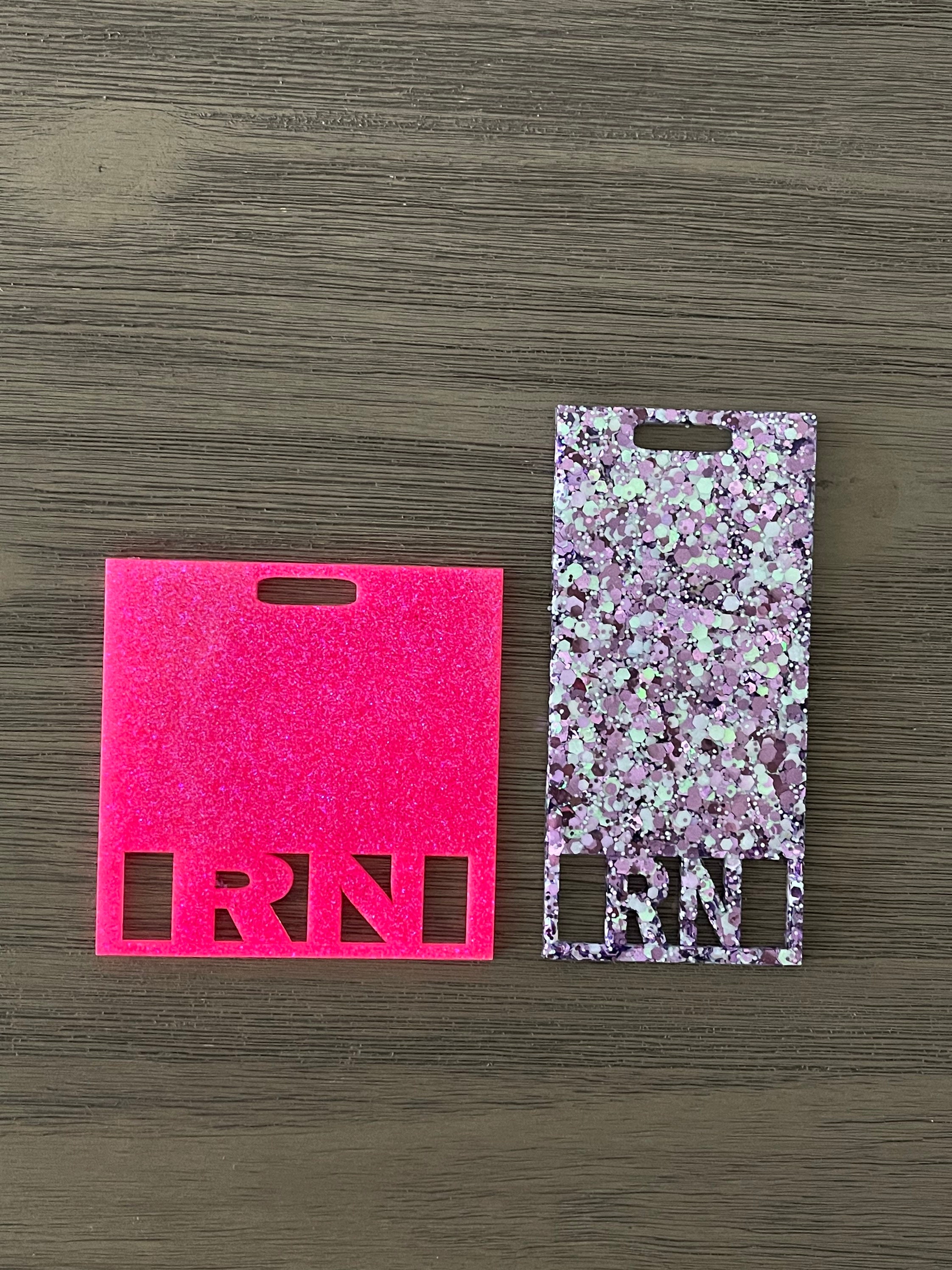 Nurse Badge Buddy Glitter / Personalized Glitter Badge Buddy / Glitte…