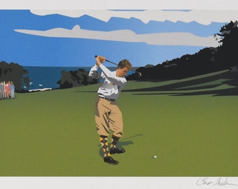 Vintage Golf Giclee Print, Vintage Golf Print, Golf Art, Golf Print, Vintage Golf Poster, Art Deco, Vintage Sports Print, Sports Poster