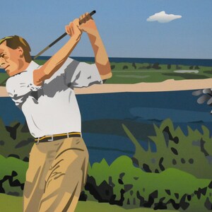 Vintage Golf Giclee Impresión, Vintage Golf Print, Arte de Golf, Impresión de Golf, Cartel de Golf, Art Déco, Vintage Sports Print, Cartel de deportes imagen 2
