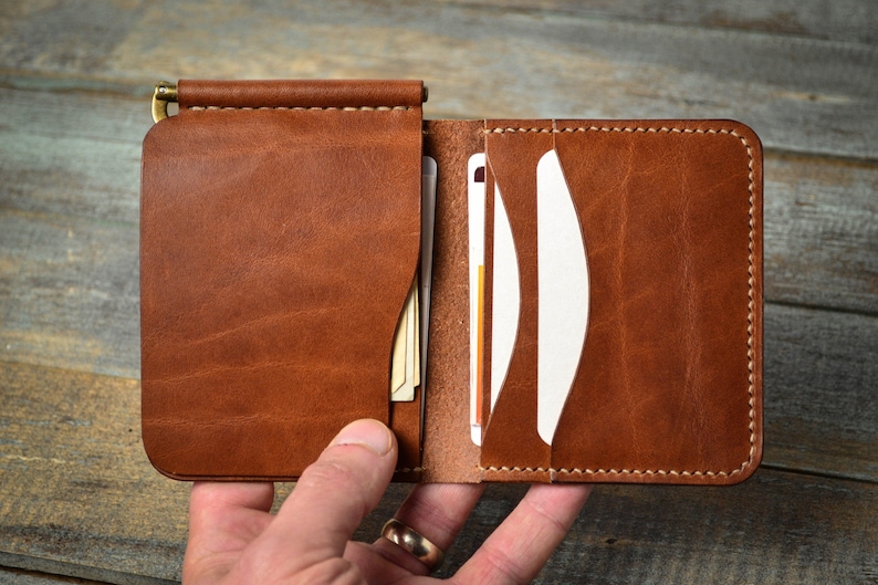 leather moneyclip wallet leather moneyclip wallet