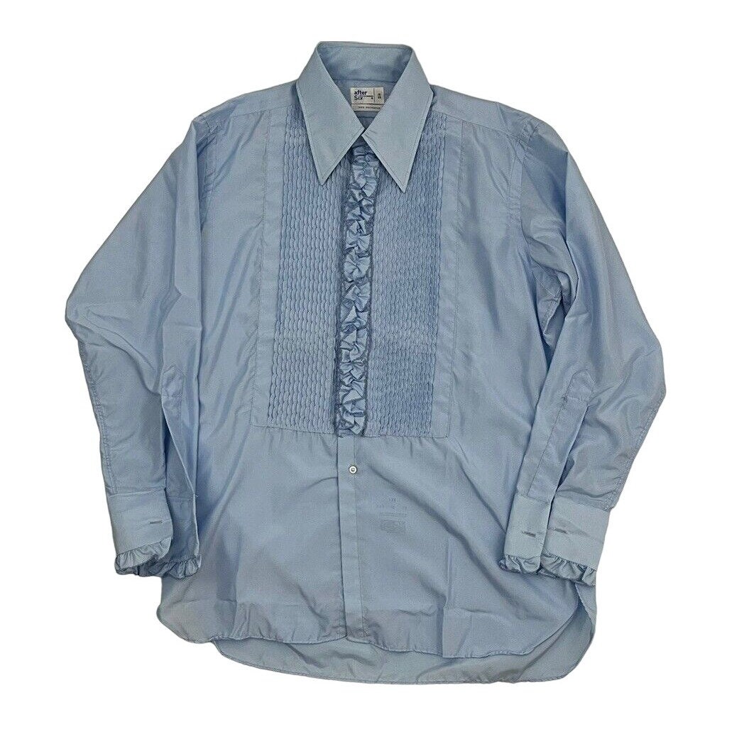 Blue ruffled shop tuxedo