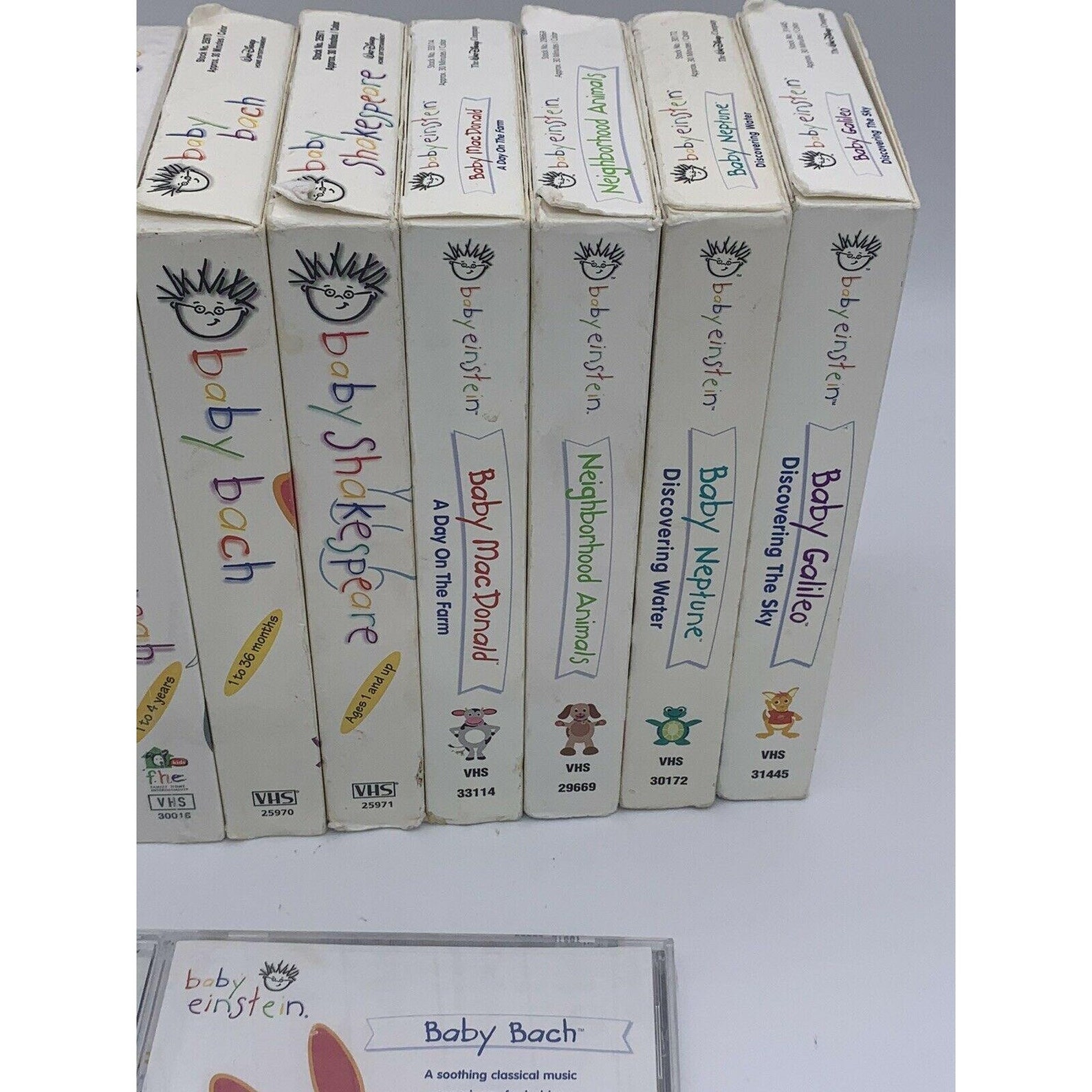 Baby Einstein VHS Tapes Lot de 9 Bach CD Music Animals Etsy