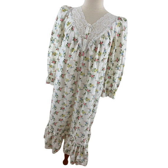 Victoria's Secret Floral Cotton Nightgown Cotton … - image 4