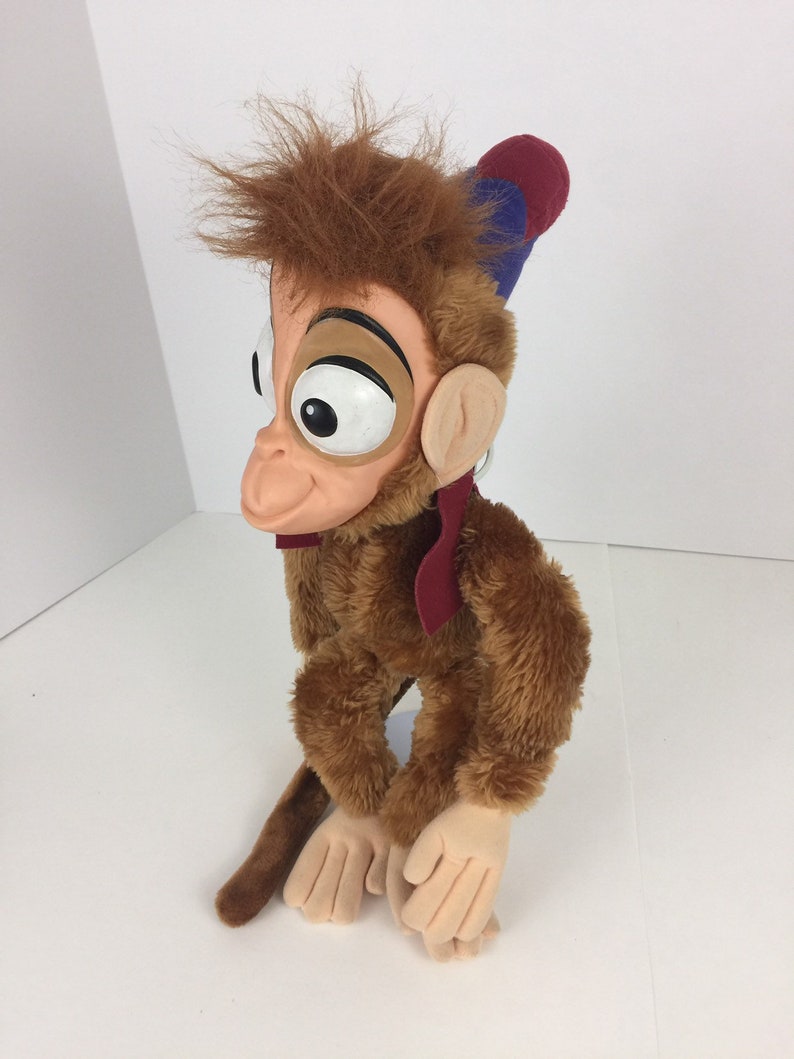 Disney Aladdin Abu Monkey Vinyl Face Plush Toy Animal 16 | Etsy