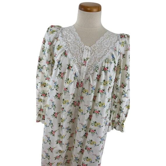 Victoria's Secret Floral Cotton Nightgown Cotton … - image 2
