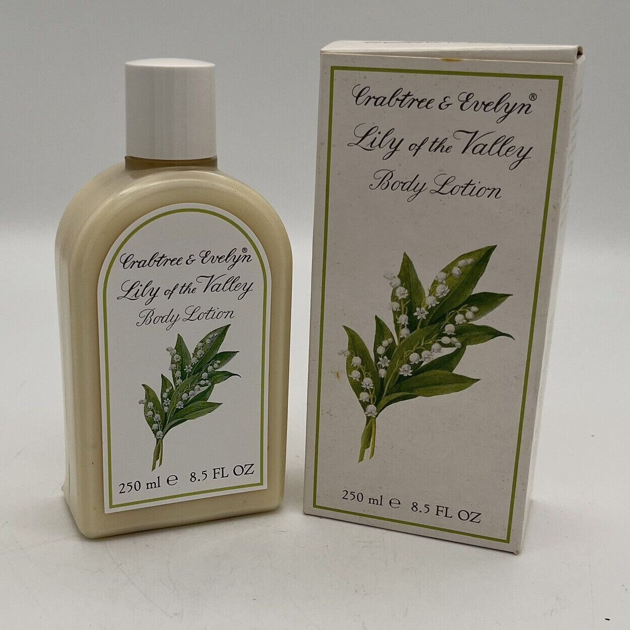 Vintage 1990 Crabtree & Evelyn Lily of the Valley Body Lotion 8.5