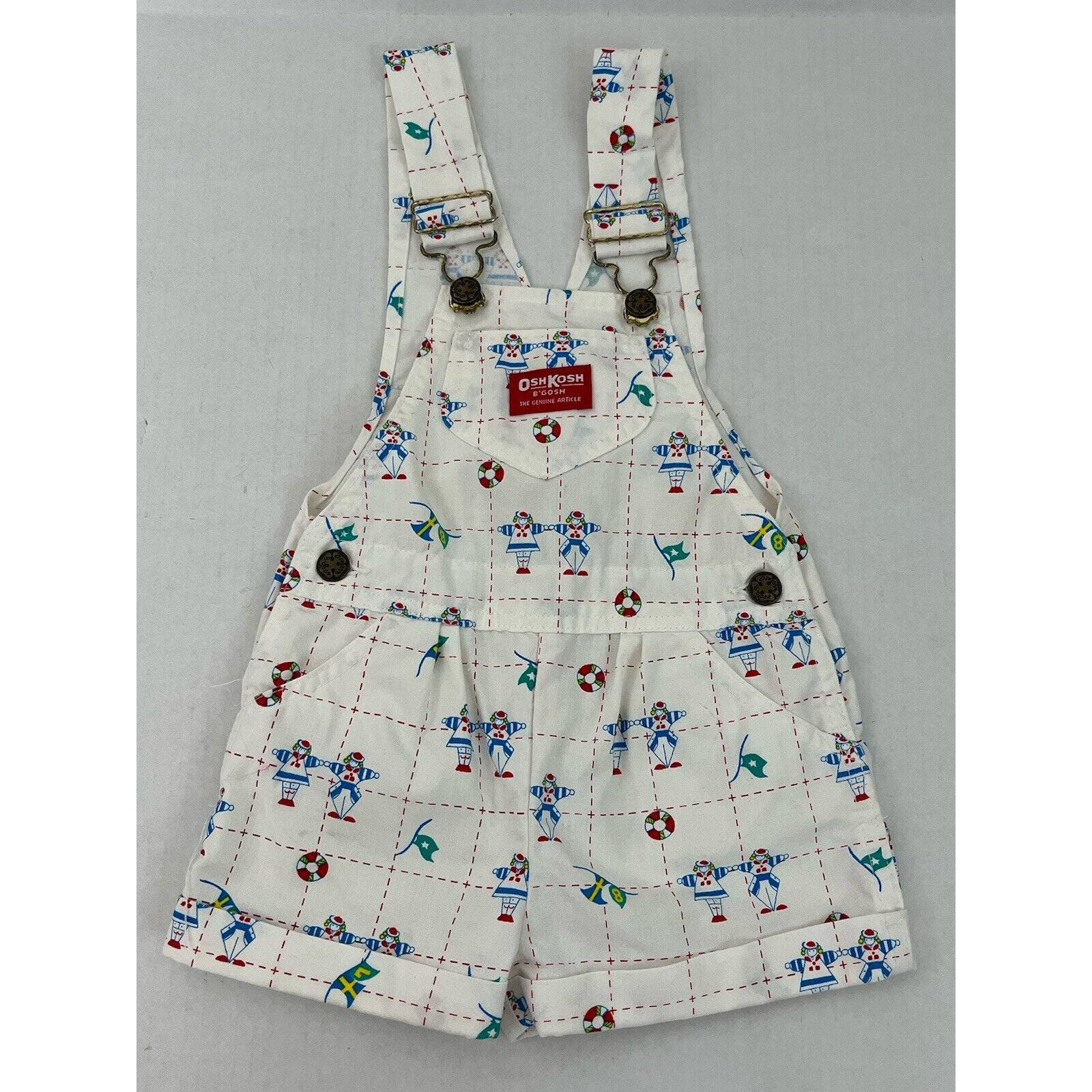 Vintage Oshkosh Toddler Girls Pink & flowered Print Bib