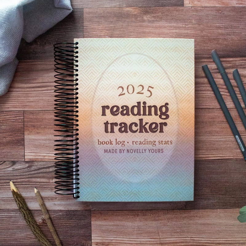 Book Tracker Digital 2025 Etsy