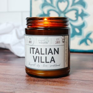 Italian Villa Italy, Europe trip travel inspired candle image 4