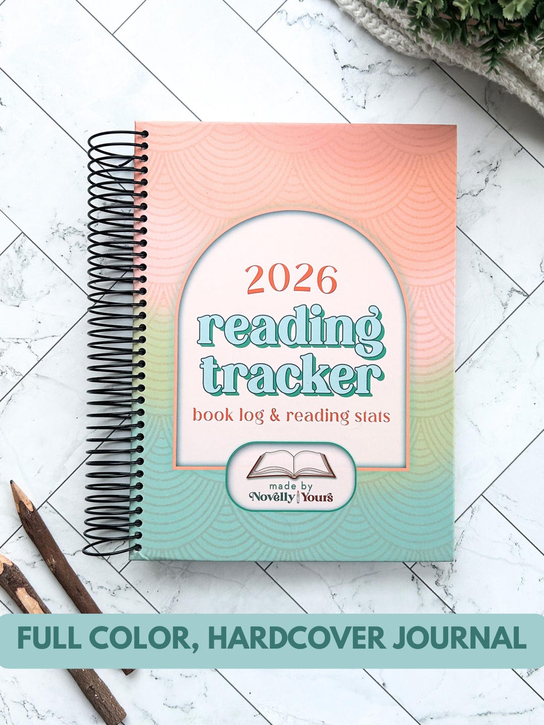 2026 Reading Tracker Journal - Full Color, Hardcover Book Tracker ...