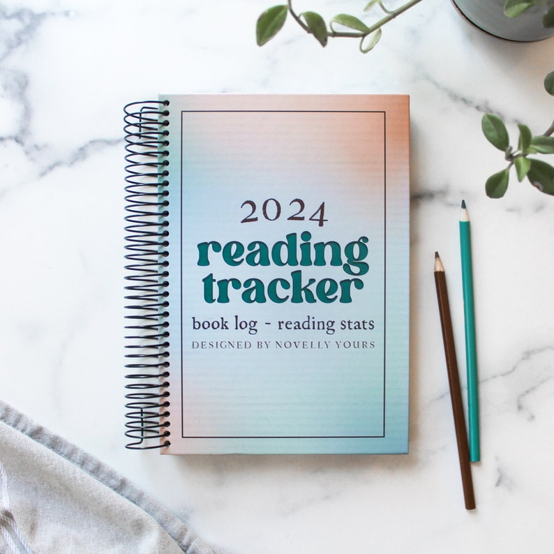 2024 Reading Tracker book log bibliophile notebook reader stats journal image 1