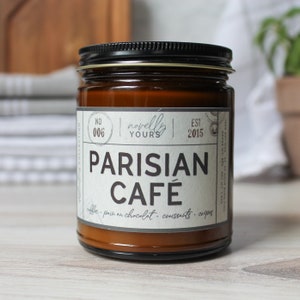 Parisian Cafe · Paris, France themed coffee scented candle