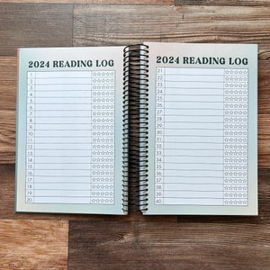 2024 Reading Tracker book log bibliophile notebook reader stats journal image 3