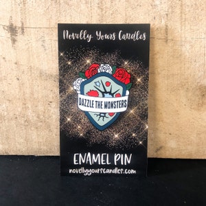 CLEARANCE: Dazzle the Monsters · Wicked Saints inspired book enamel pin