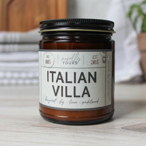 Italian Villa Italy, Europe trip travel inspired candle image 1