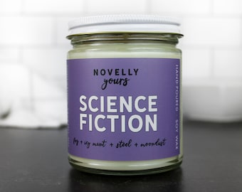 Science Fiction · bookish candle inspired by sci-fi novels