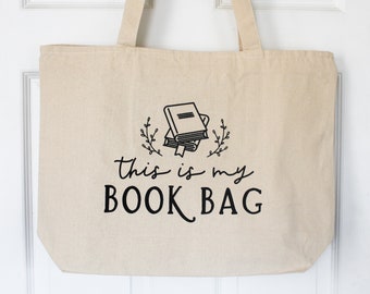 DISCOUNTED: Book Bag · cotton/canvas tote for readers and bibliophiles