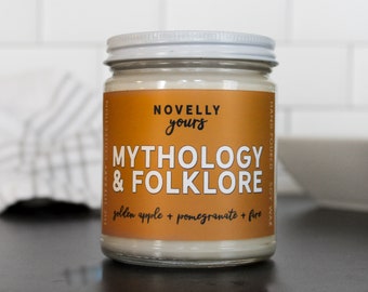 Book Nerd woodmark · Novelly Yours Candles