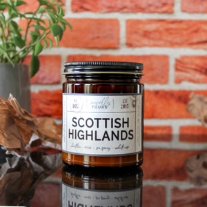 Scottish Highlands Scotland travel-inspired scented soy candle image 4