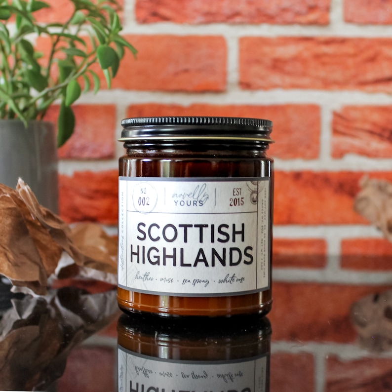 Scottish Highlands Scotland travel-inspired scented soy candle image 4