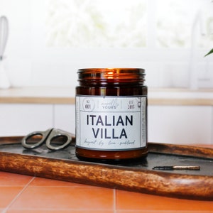 Italian Villa Italy, Europe trip travel inspired candle image 5